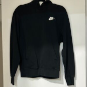 Nike Men's Black Sweatshirt with White Logo